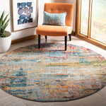 Safavieh Monaco 262 Rug, MNC262 - Teal / Orange