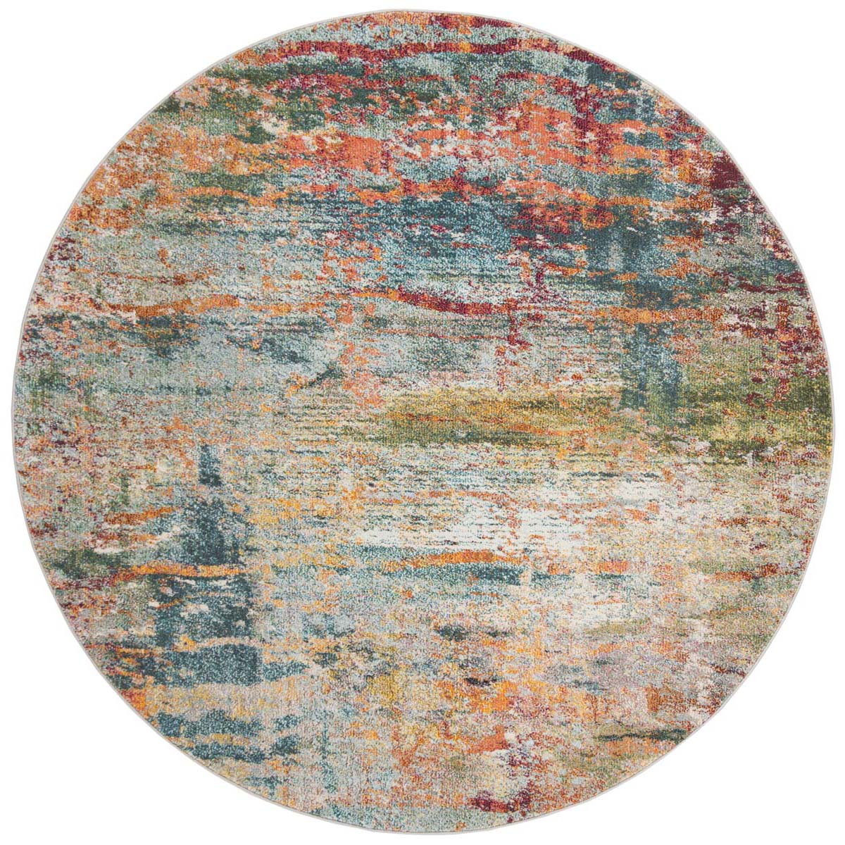 Safavieh Monaco 262 Rug, MNC262 - Teal / Orange