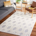 Martha Stewart 0728 Rug, MSR0728 - White / Light Grey