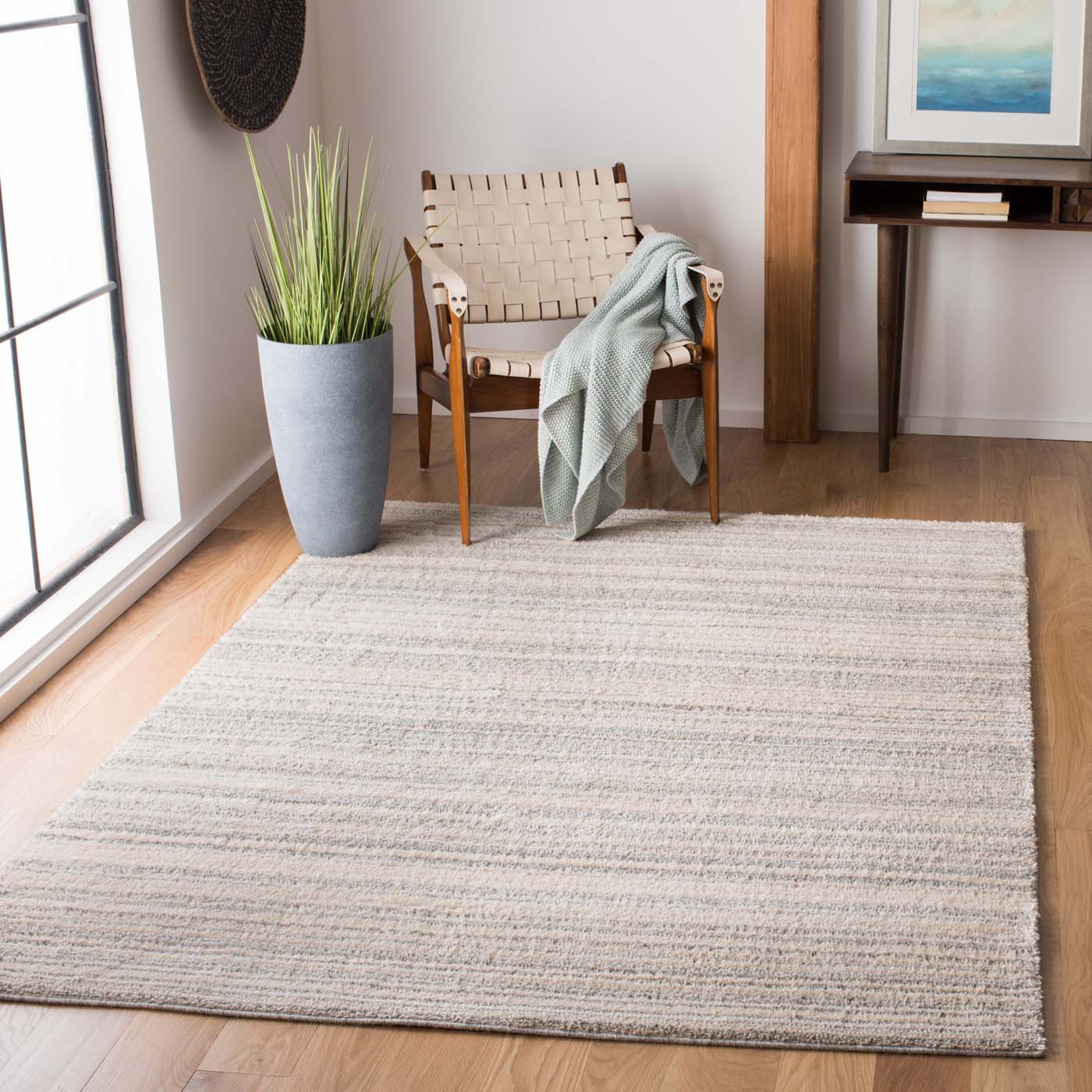 Martha Stewart 0787 Rug, MSR0787 - Light Grey / White