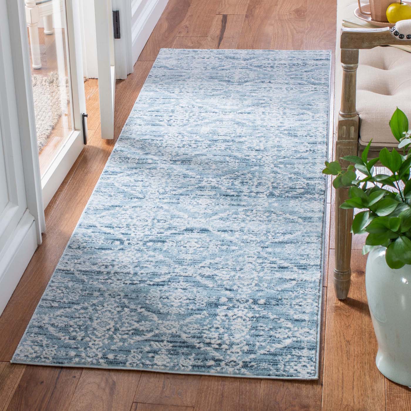 Martha Stewart 0953 Rug, MSR0953 - Denim Blue / Ivory