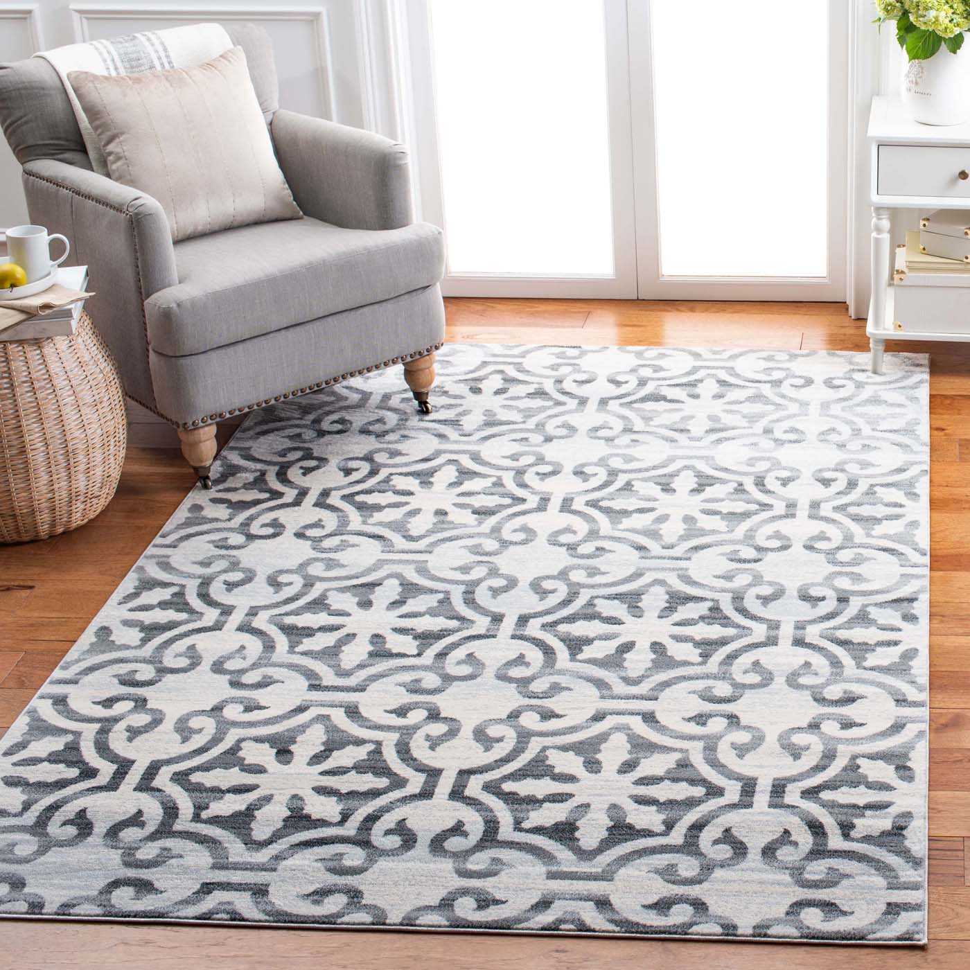 Martha Stewart 0956 Rug, MSR0956 - Grey / Ivory