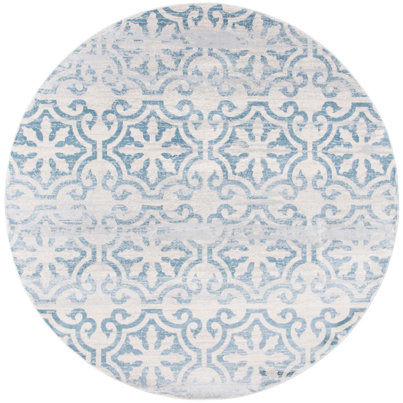 Martha Stewart 0956 Rug, MSR0956 - Turquoise / Ivory