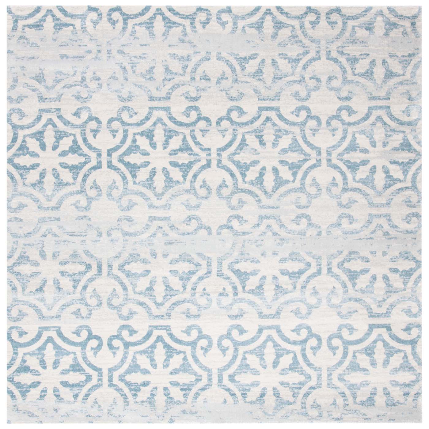 Martha Stewart 0956 Rug, MSR0956 - Turquoise / Ivory