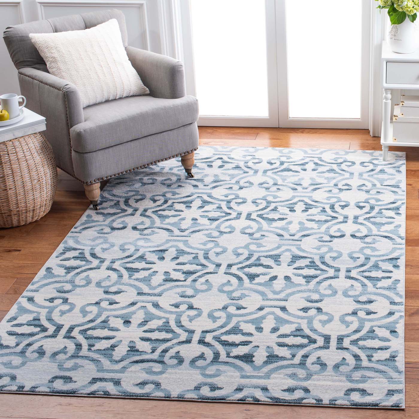 Martha Stewart 0956 Rug, MSR0956 - Navy / Ivory