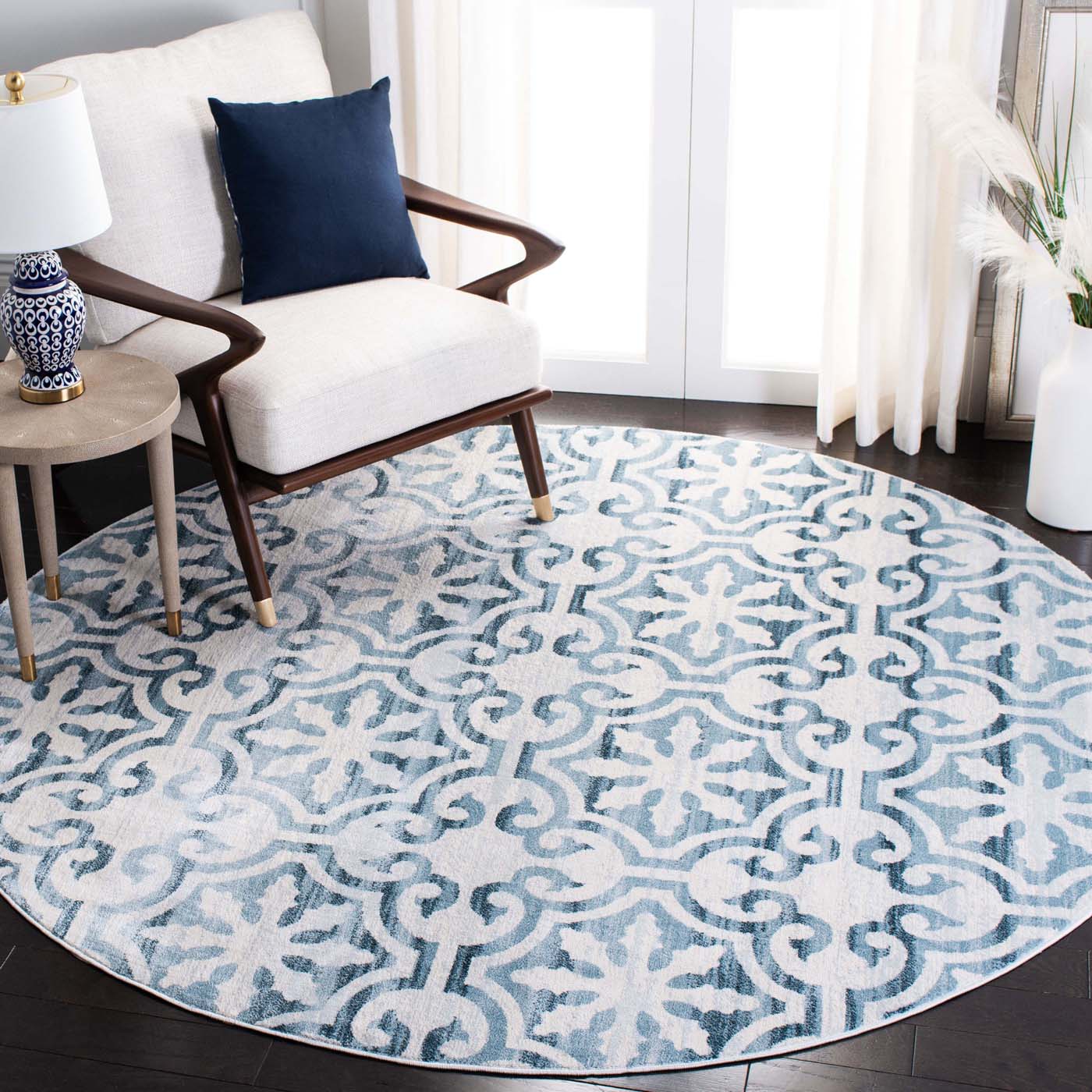 Martha Stewart 0956 Rug, MSR0956 - Navy / Ivory