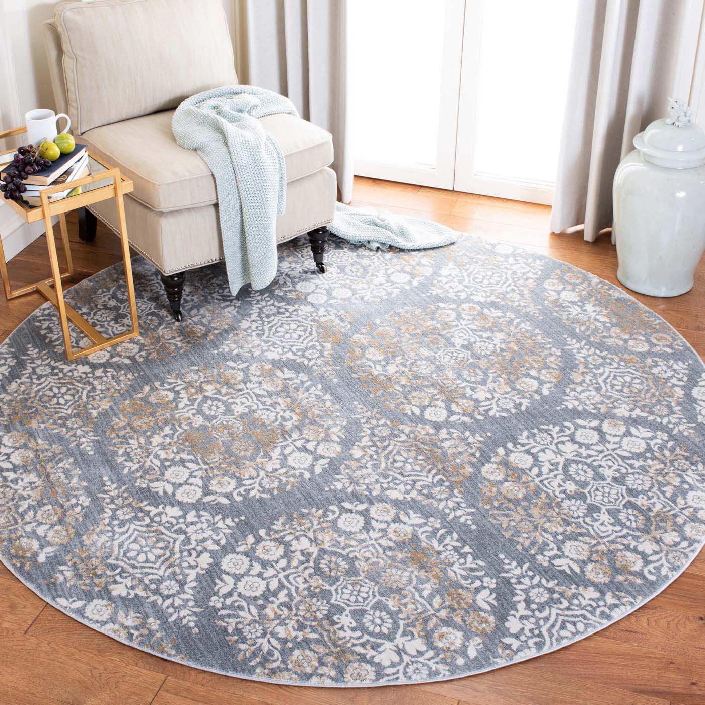 Martha Stewart 0958 Rug, MSR0958 - Silver / Ivory