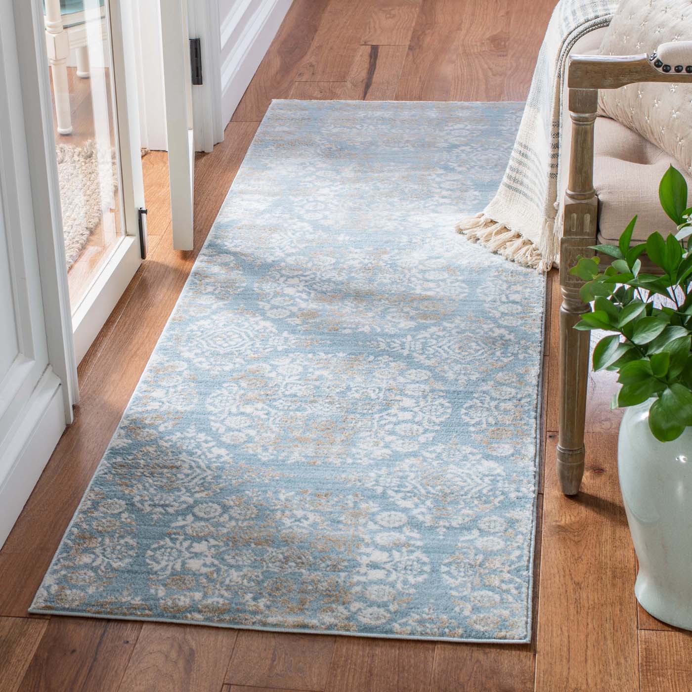 Martha Stewart 0958 Rug, MSR0958 - Denim Blue / Ivory