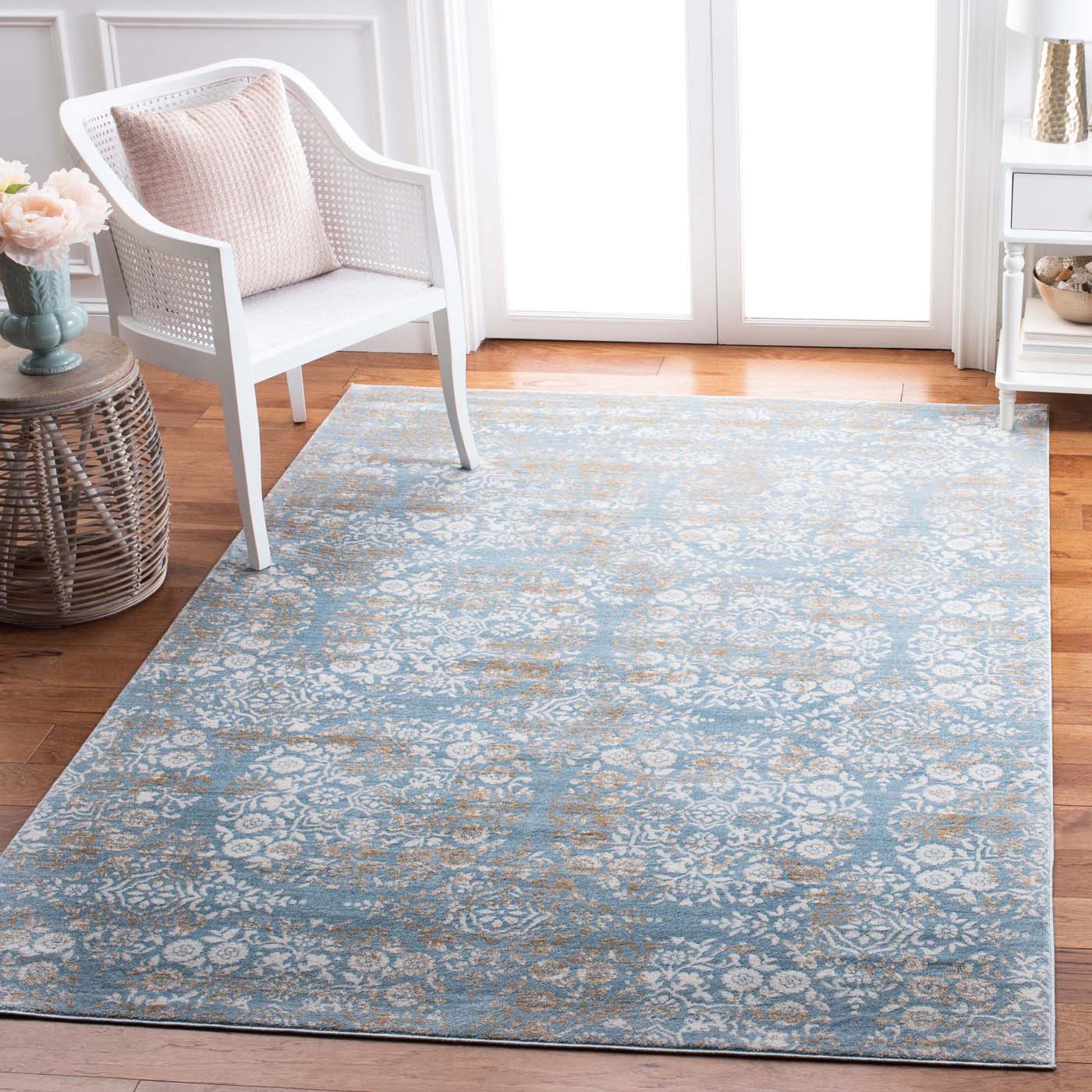 Martha Stewart 0958 Rug, MSR0958 - Denim Blue / Ivory