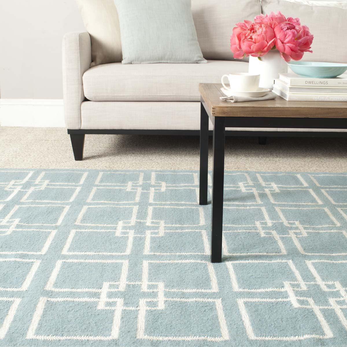 Martha Stewart 1151 Rug, MSR1151 - Geyser Blue