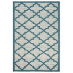 Martha Stewart 2552 Rug, MSR2552 - Ivory / Light Blue