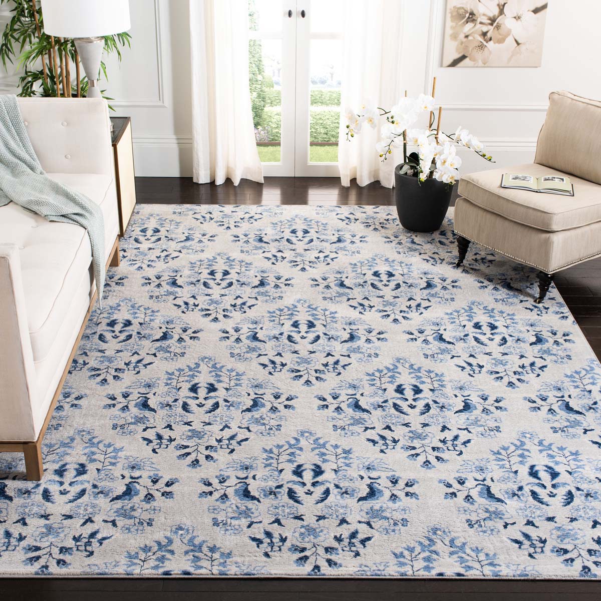 Martha Stewart 2856 Rug, MSR2856 - Cream / Blue