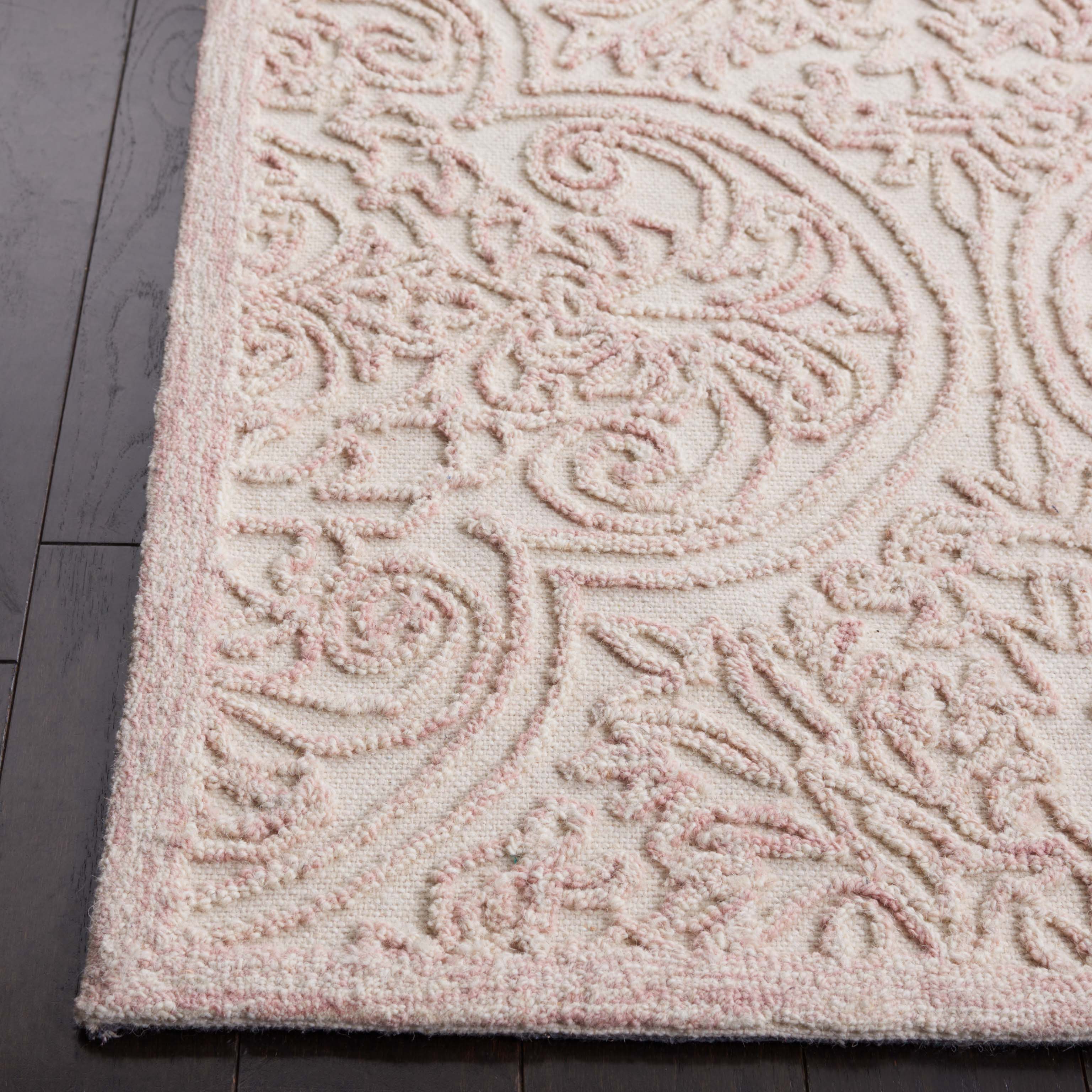 Martha Stewart 3511 Rug, MSR3511 - Ivory / Pink