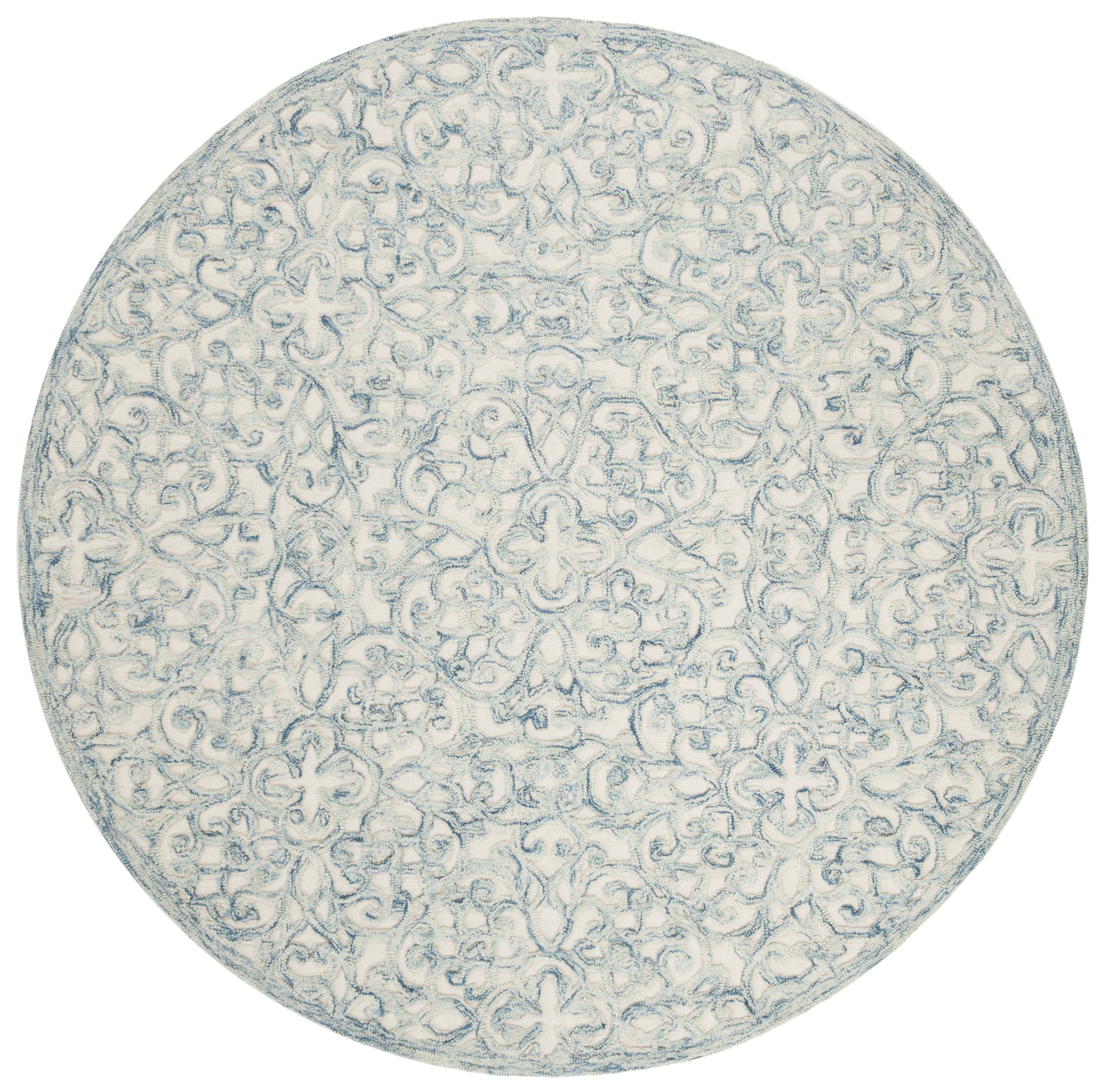 Martha Stewart 3513 Rug, MSR3513 - Blue / Ivory 9' x 12'