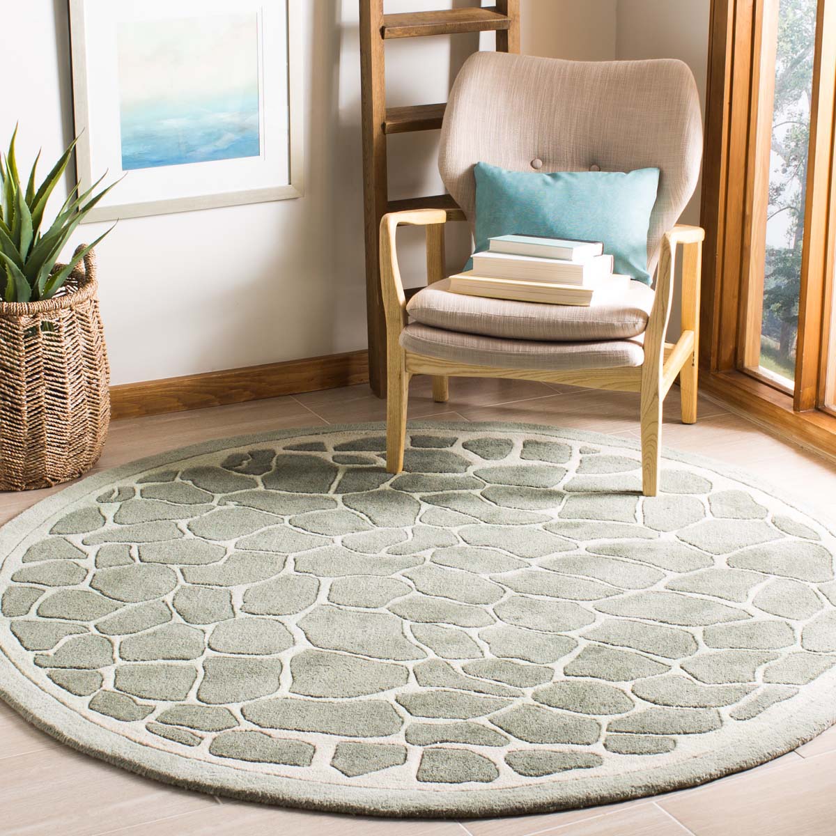 Martha Stewart 3615 Rug, MSR3615 - Grassland Green