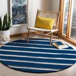 Martha Stewart 3617 Rug, MSR3617 - Wrought Iron / Navy