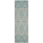 Martha Stewart 411 Rug, MSR411 - Grey / Aqua