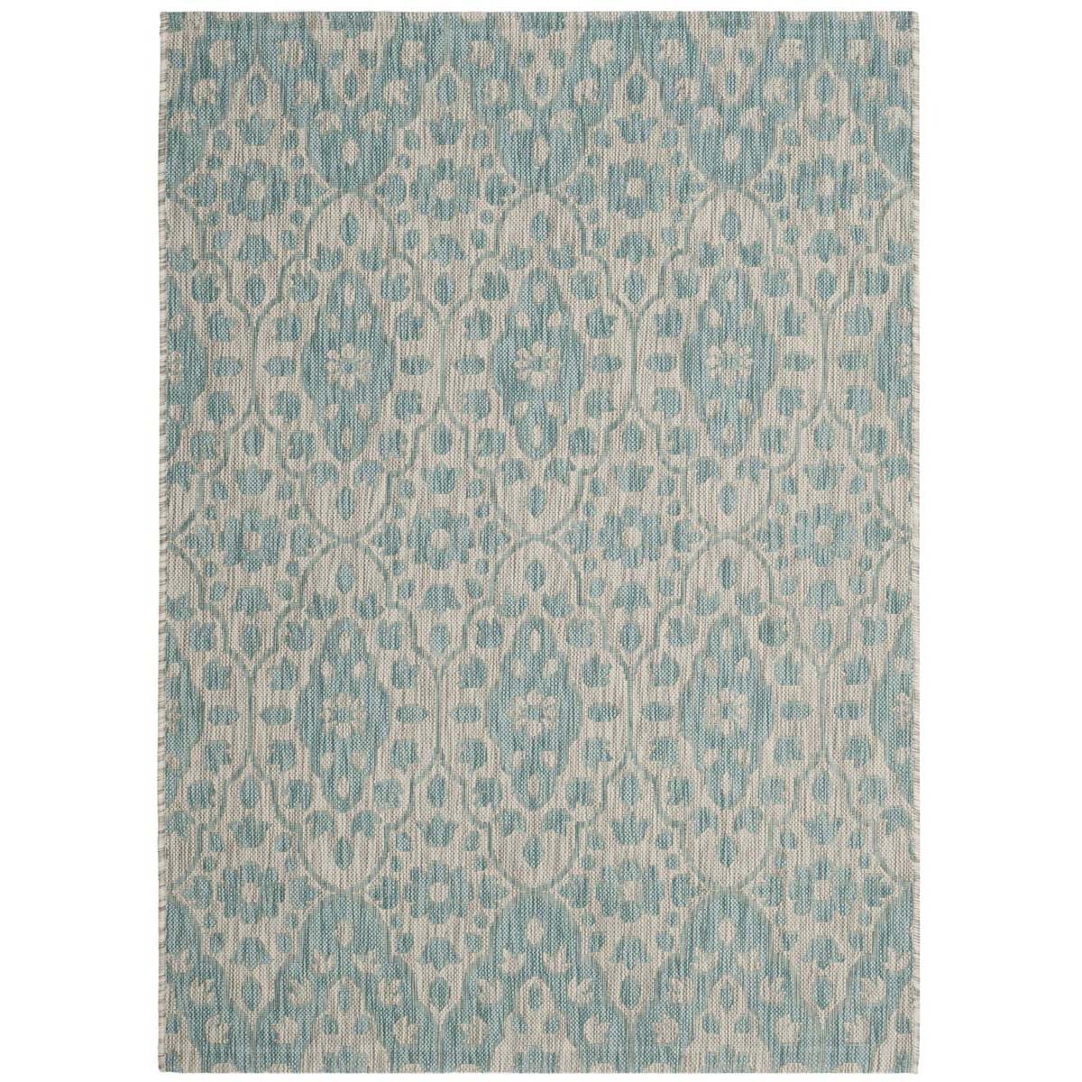 Martha Stewart 411 Rug, MSR411 - Grey / Aqua