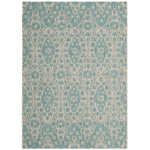 Martha Stewart 411 Rug, MSR411 - Grey / Aqua