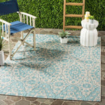 Martha Stewart 411 Rug, MSR411 - Grey / Aqua