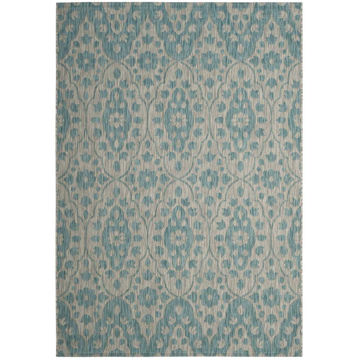 Martha Stewart 411 Rug, MSR411 - Grey / Aqua