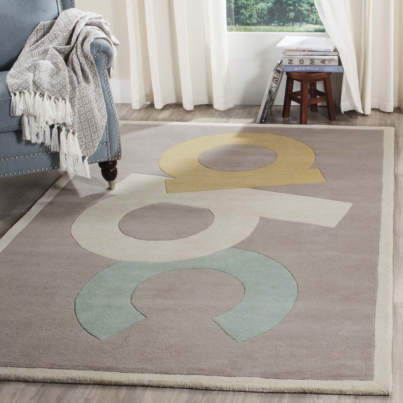 Martha Stewart 4570 Rug, MSR4570 - Zinc