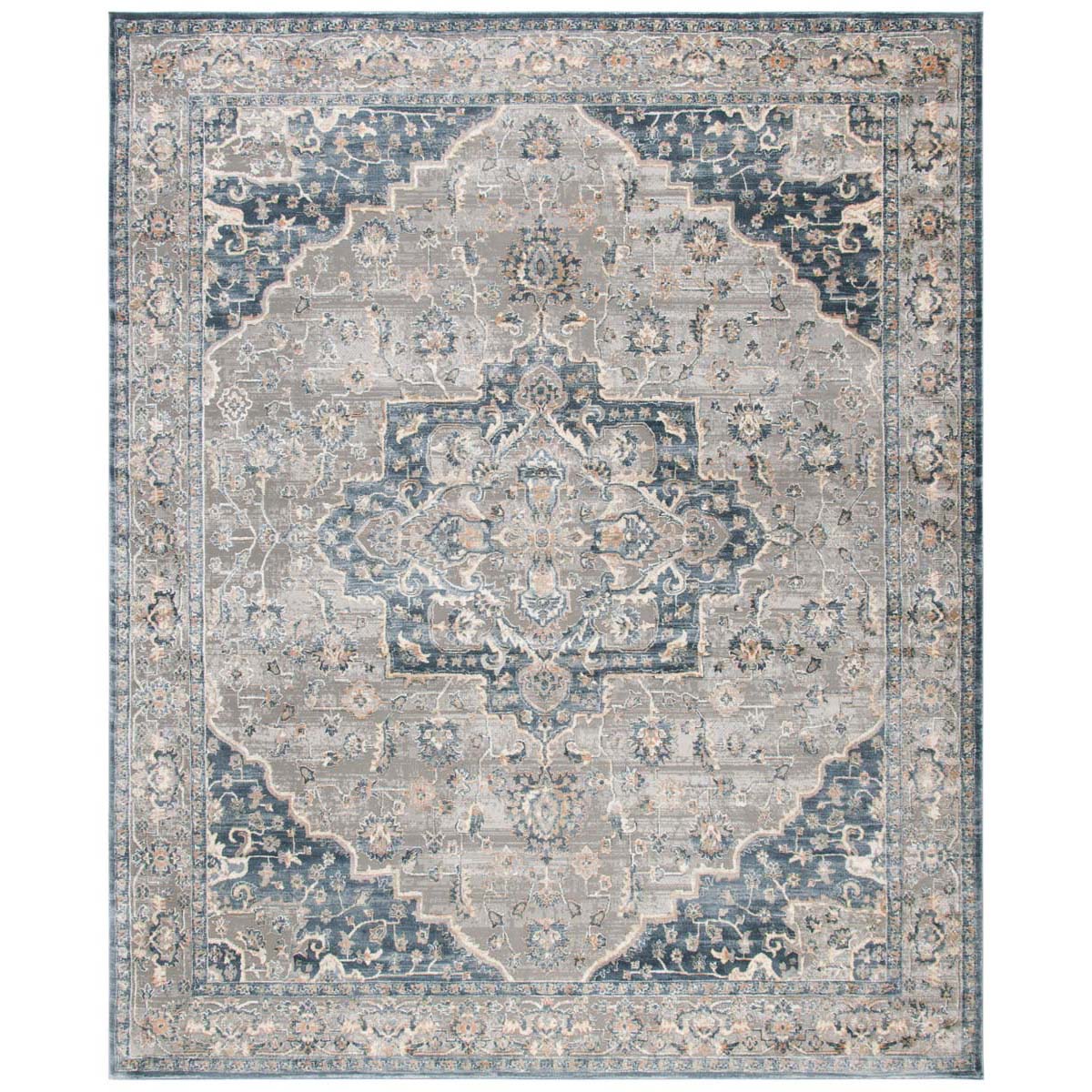 Martha Stewart 684 Rug, MSR684 - Cream / Blue