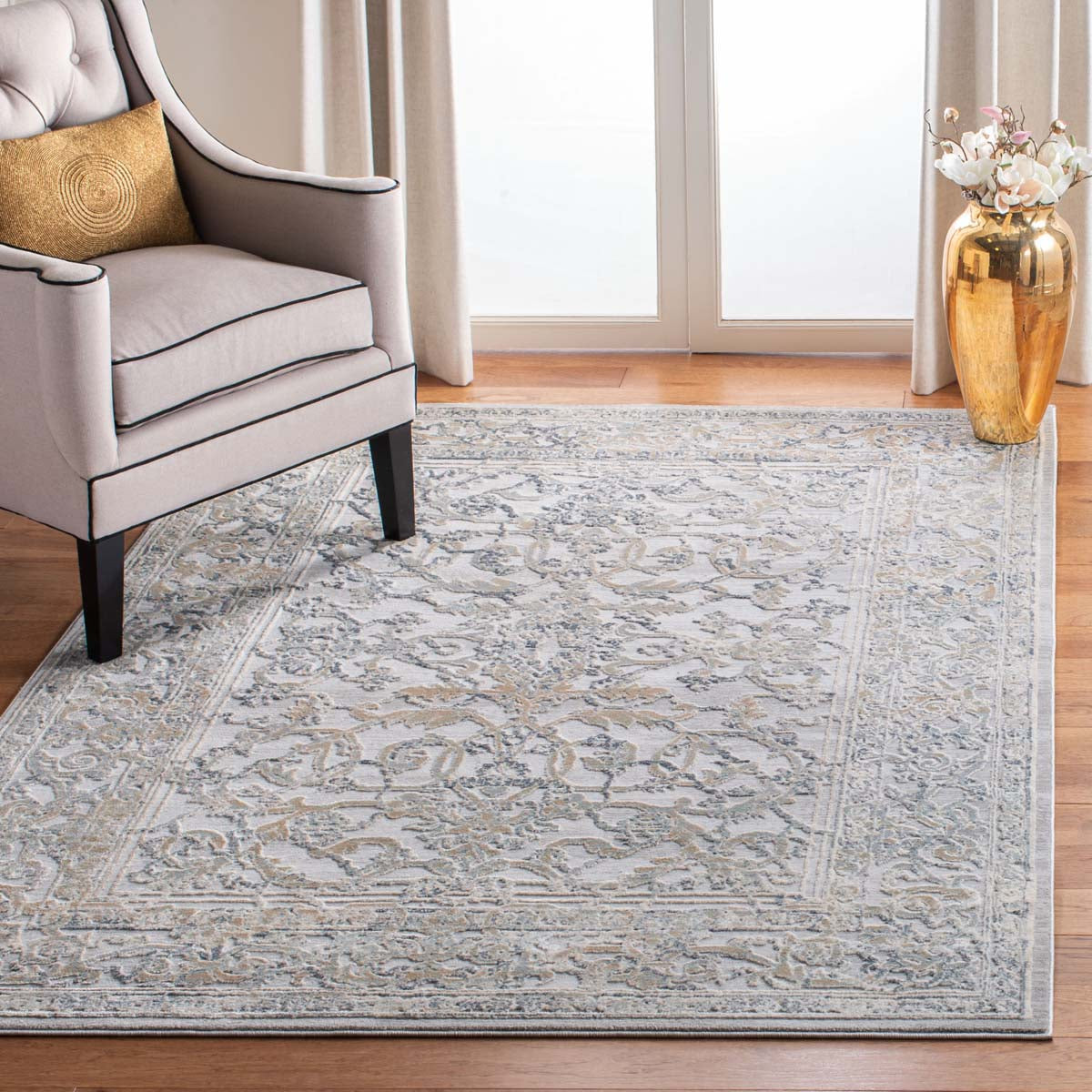 Martha Stewart 687 Rug, MSR687 - Cream / Grey