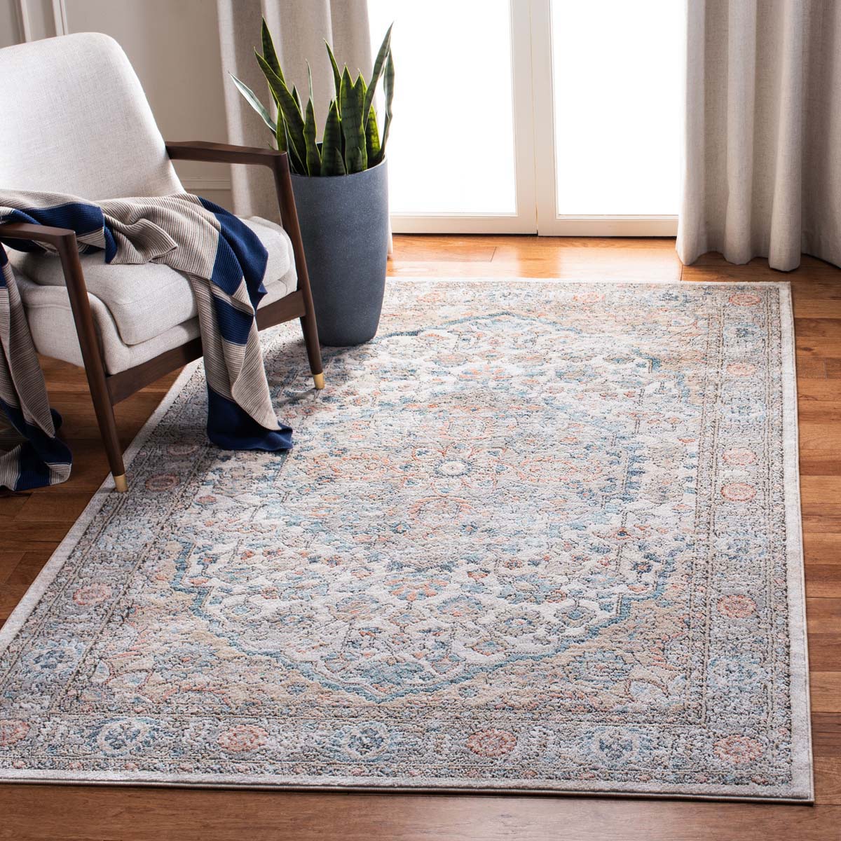 Martha Stewart 813 Rug, MSR813 - Grey / Blue