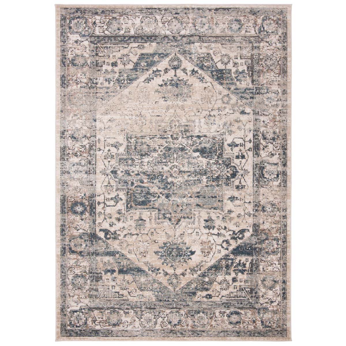 Martha Stewart 868 Rug, MSR868 - Ivory / Blue