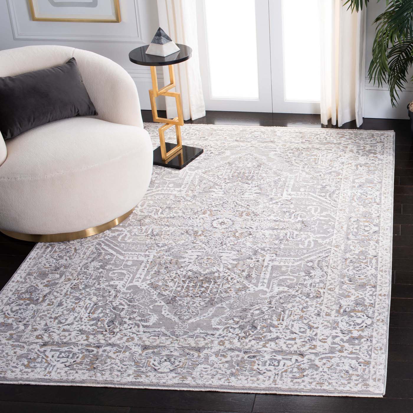 Martha Stewart 8934 Rug, MSR8934 - Ivory / Light Grey