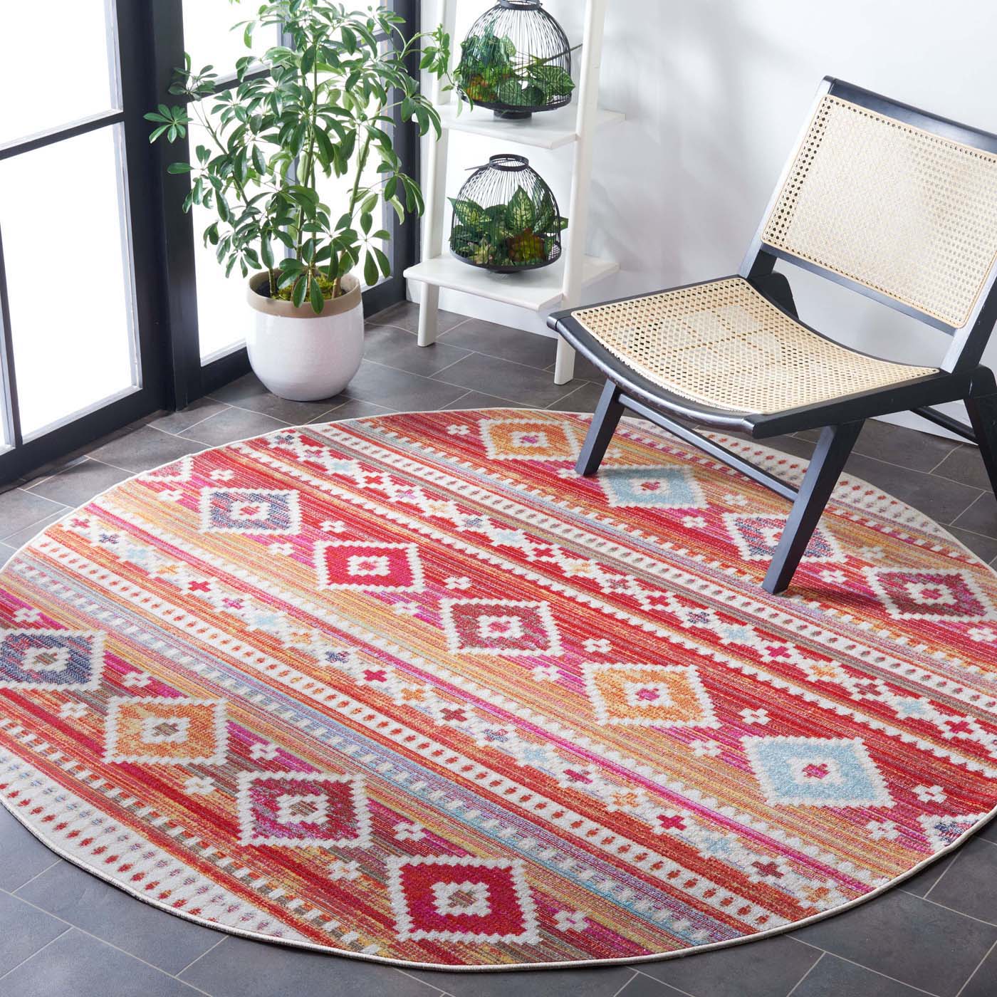 Safavieh Montage 272 Rug, MTG272 - Red / Fuchsia