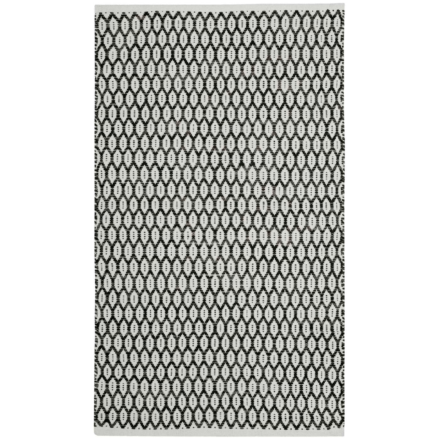 Safavieh Montauk 608 Rug, MTK608 - Black / Ivory