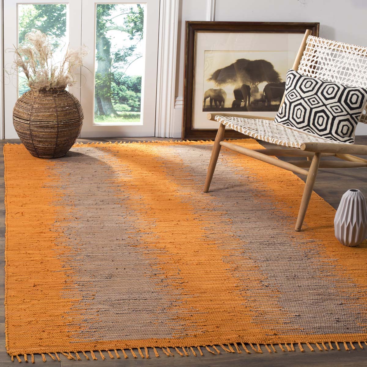 Safavieh Montauk 718 Rug, MTK718 - Orange