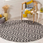 Safavieh Montauk 722 Rug, MTK722 - Dark Grey / Ivory