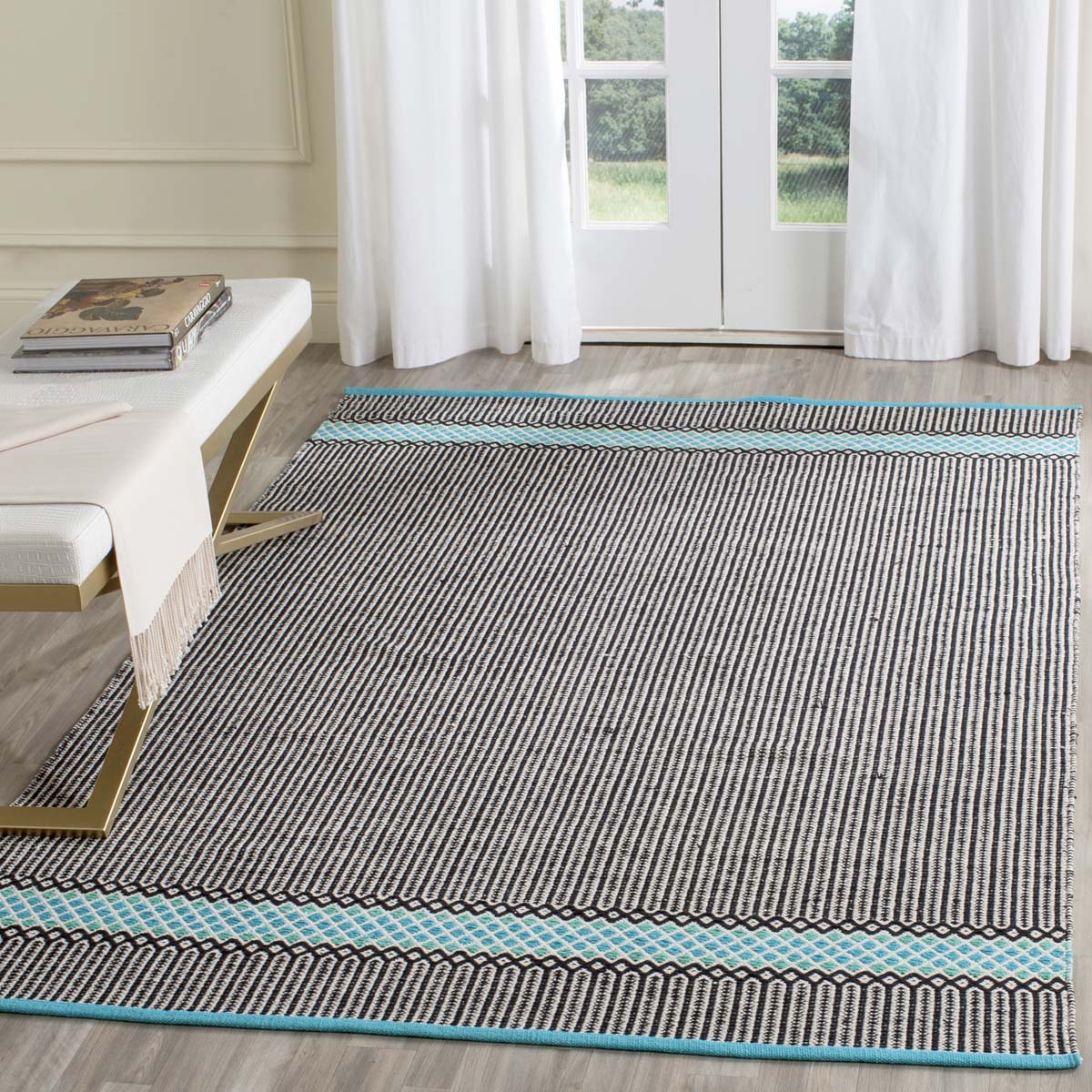 Safavieh Montauk 820 Rug, MTK820 - Turquoise / Multi