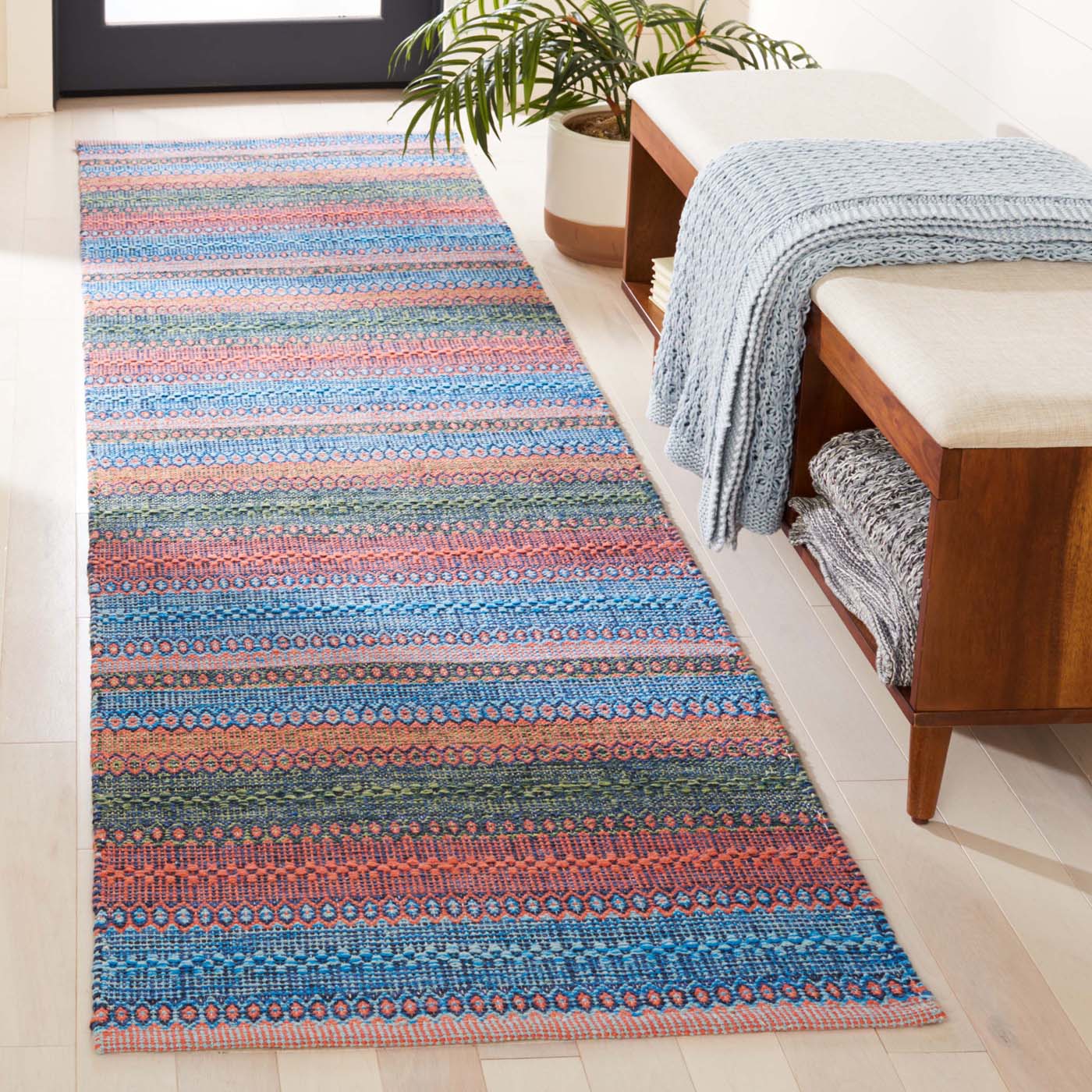 Safavieh Montauk 851 Rug, MTK851 - Blue / Orange