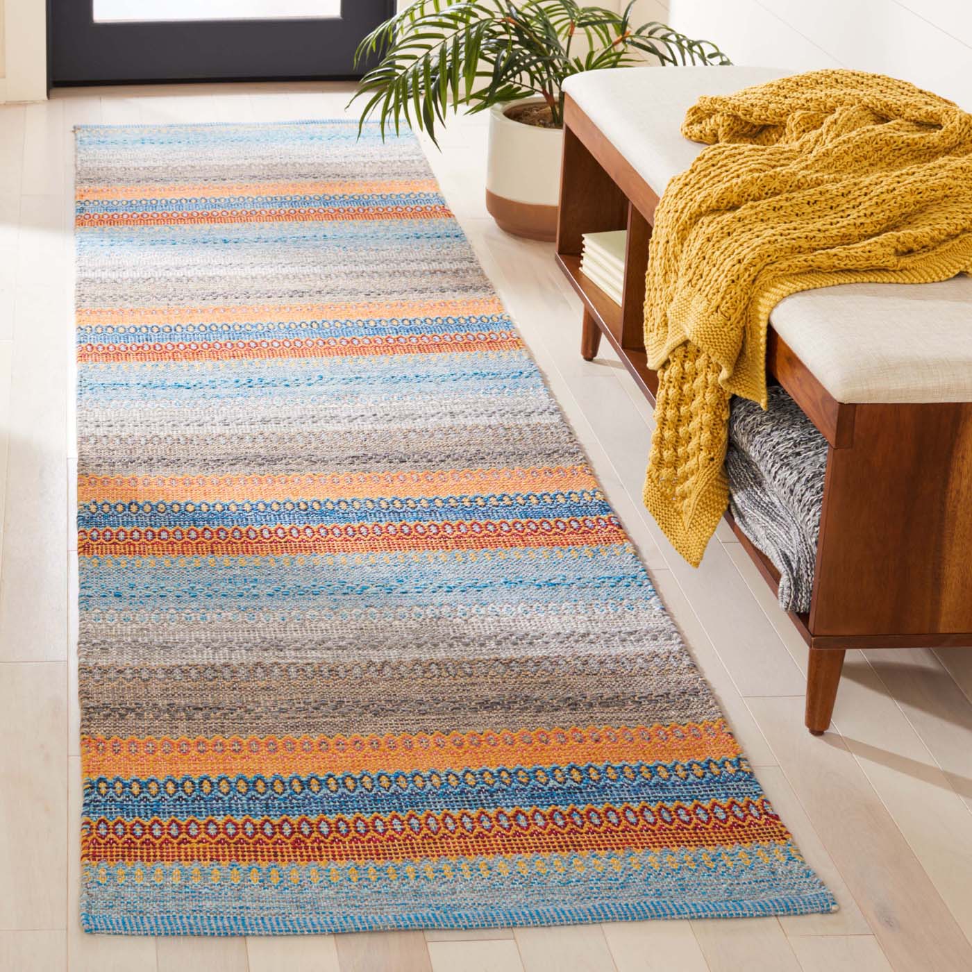 Safavieh Montauk 851 Rug, MTK851 - Grey / Orange