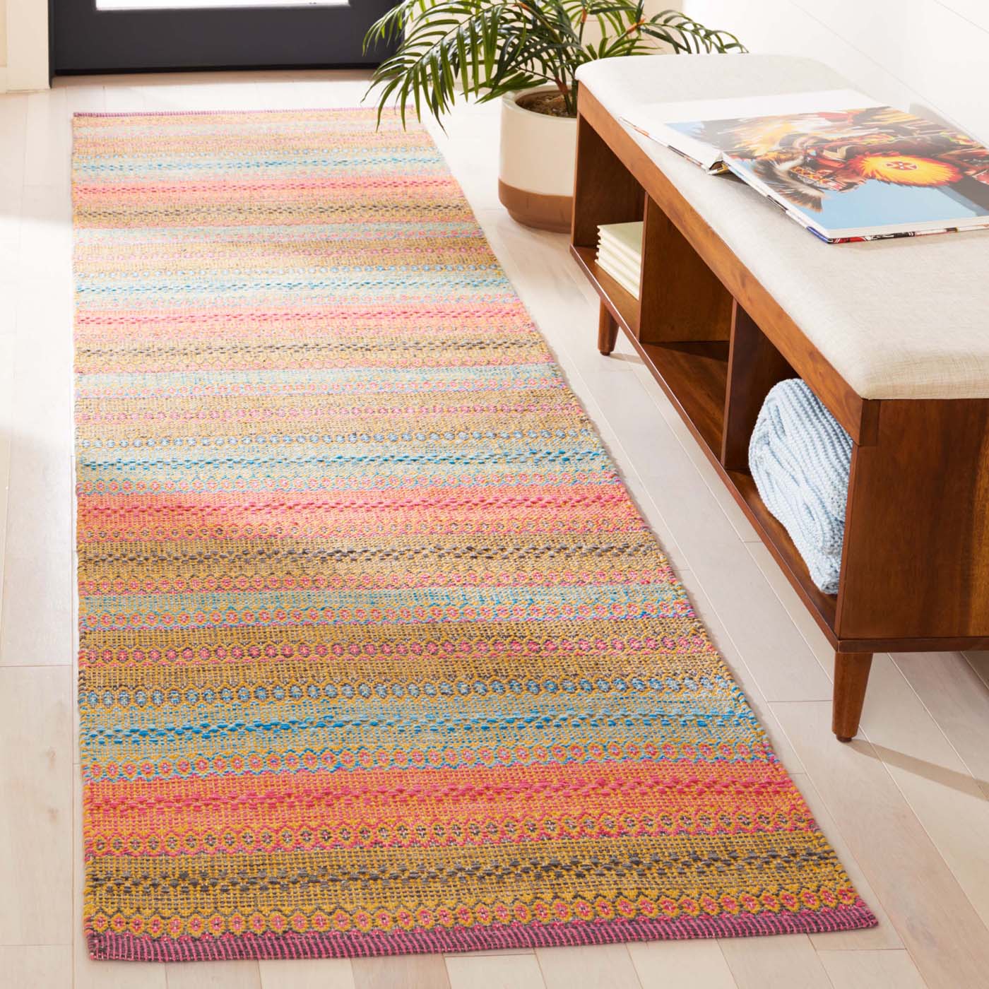 Safavieh Montauk 851 Rug, MTK851 - Blue / Pink