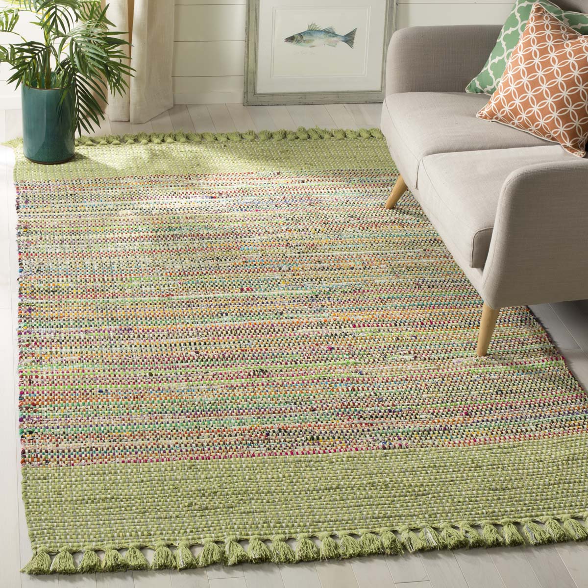 Safavieh Montauk 972 Rug, MTK972 - Green / Multi