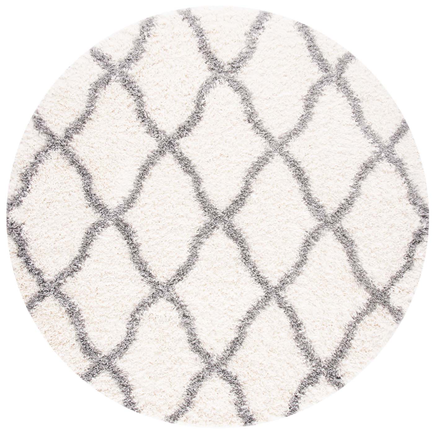 Safavieh Moroccan Tassel Shag 358 Rug, MTS358 - Ivory / Light Grey