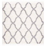 Safavieh Moroccan Tassel Shag 358 Rug, MTS358 - Ivory / Light Grey