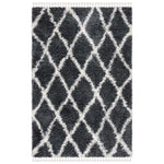 Safavieh Moroccan Tassel Shag 359 Rug, MTS359 - Grey / Ivory