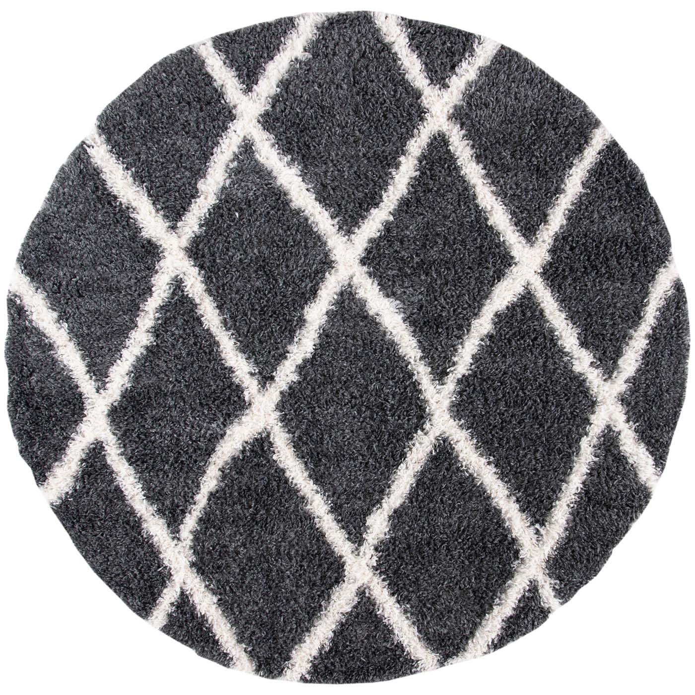 Safavieh Moroccan Tassel Shag 359 Rug, MTS359 - Grey / Ivory