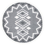 Safavieh Moroccan Tassel Shag 452 Rug, MTS452 - Ivory / Black