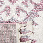 Safavieh Moroccan Tassel Shag 652 Rug, MTS652 - Pink / Ivory