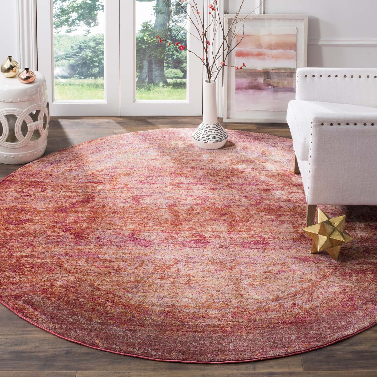 Safavieh Mystique 920 Rug, MYS920 - Rust / Multi