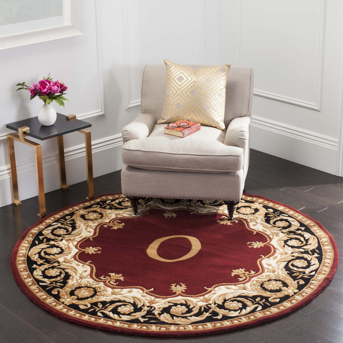 Safavieh Naples 20D Rug, NA520D - Maroon / Beige