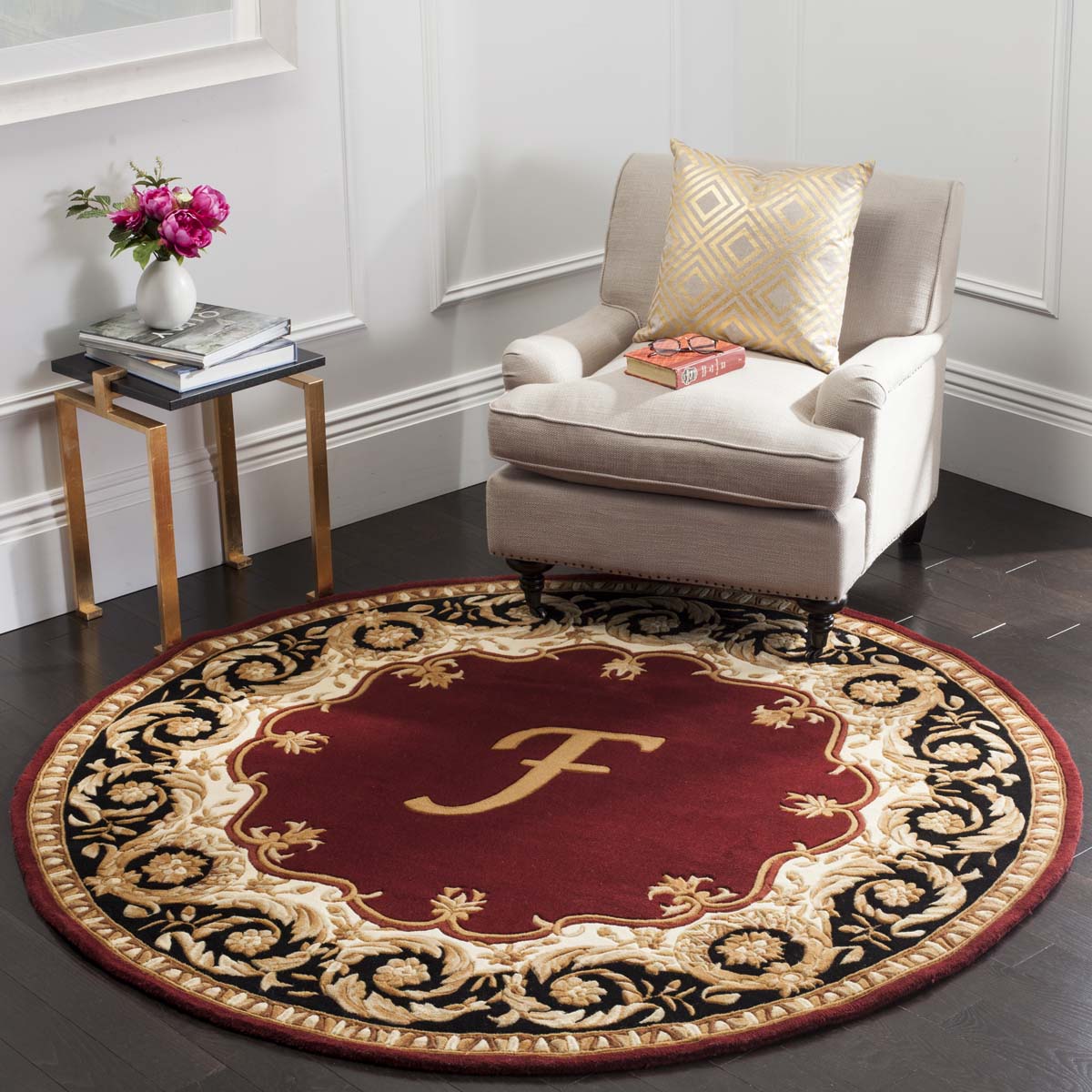 Safavieh Naples 20F Rug, NA520F - Maroon / Beige