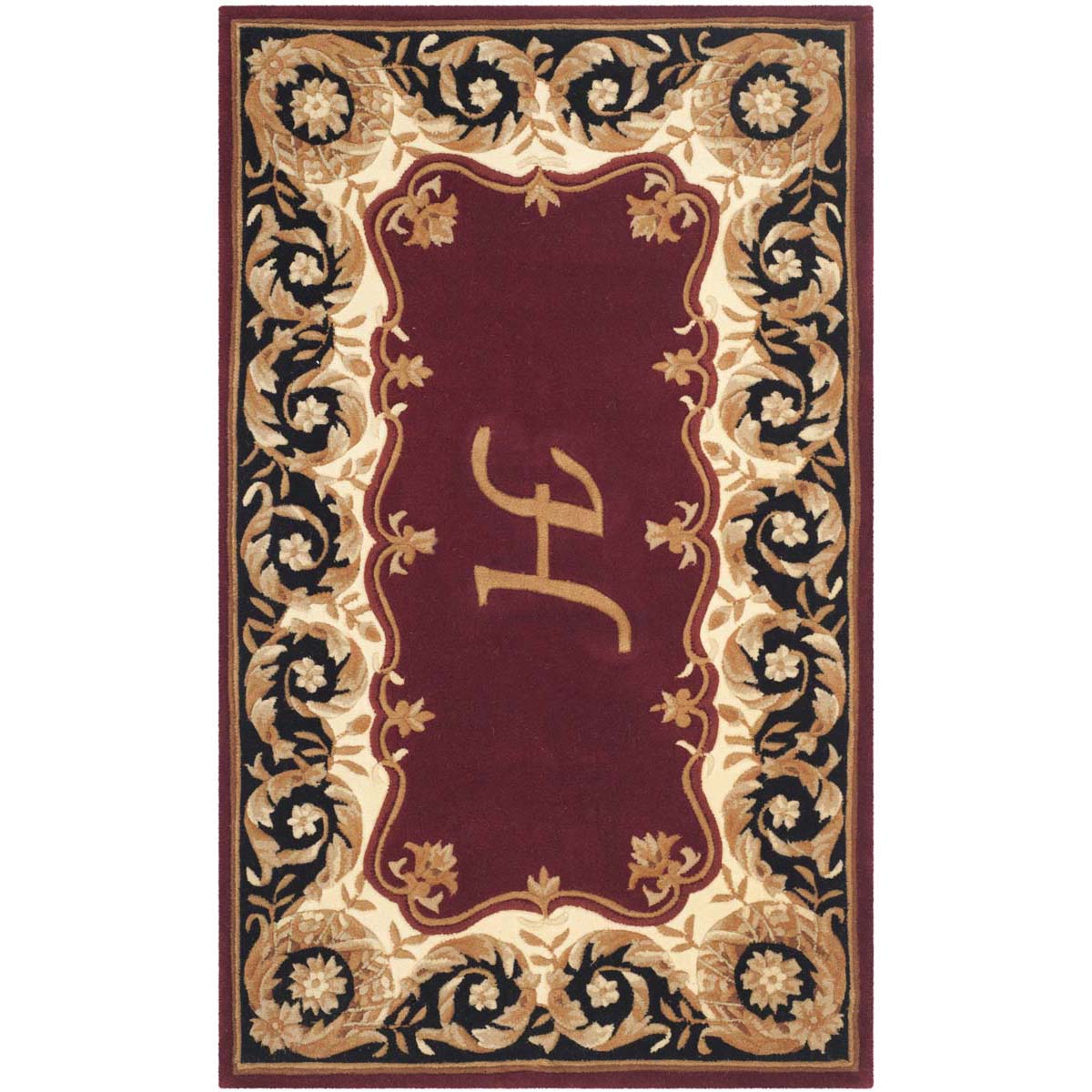 Safavieh Naples 20H Rug, NA520H - Maroon / Beige